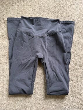 High-Waist Gray Active Leggings